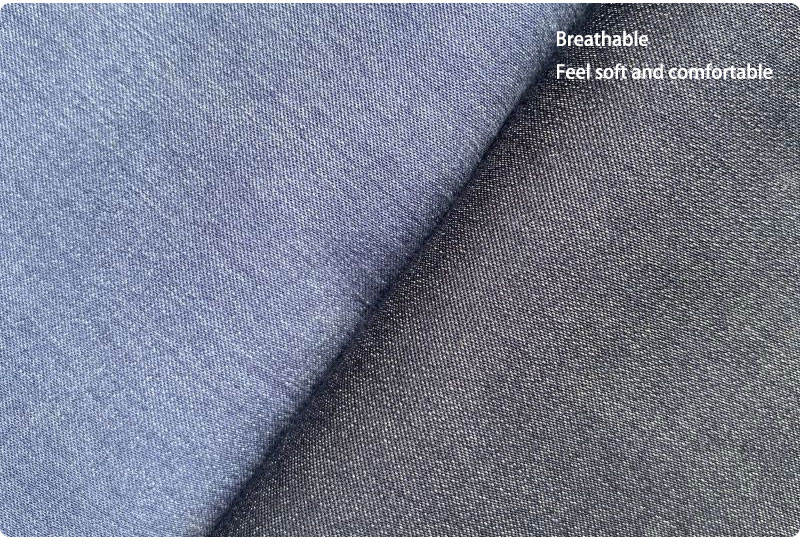 Hangzhou Kangman Textile Co., Ltd.Tencel Polyester Spandex Imitation Jeans Fabric Denim Fabric for Dress Jacket Jeans