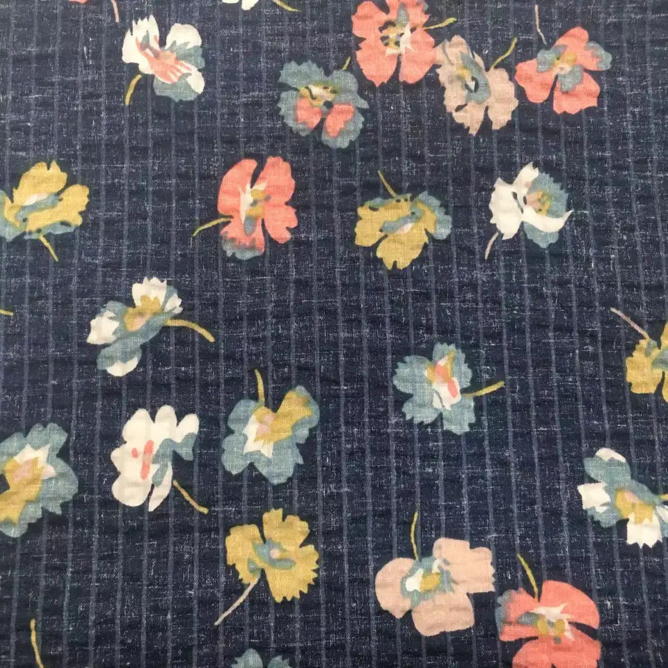 Hangzhou Kangman Textile Co., Ltd.Soft Pure Cotton Salt Shrink Printed Fabric