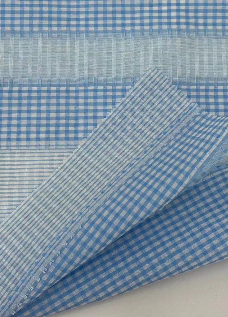 Hangzhou Kangman Textile Co., Ltd.Yarn-dyed Silk Cotton Jacquard Fabric