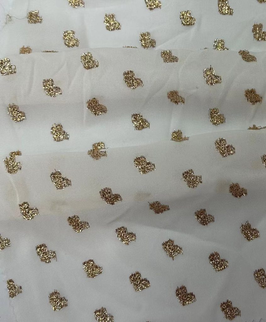 Hangzhou Kangman Textile Co., Ltd.Lurex Cut-out Georgette Fabric