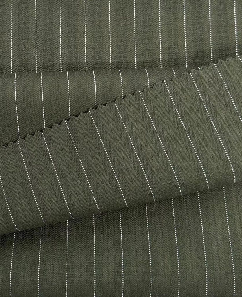 Hangzhou Kangman Textile Co., Ltd.Polyester Rayon Stretch Striped Fabric