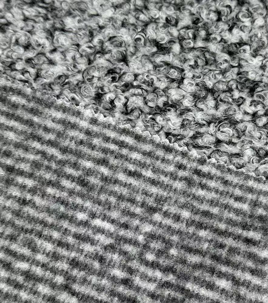 Hangzhou Kangman Textile Co., Ltd.Black Gray Sherpa Fabric