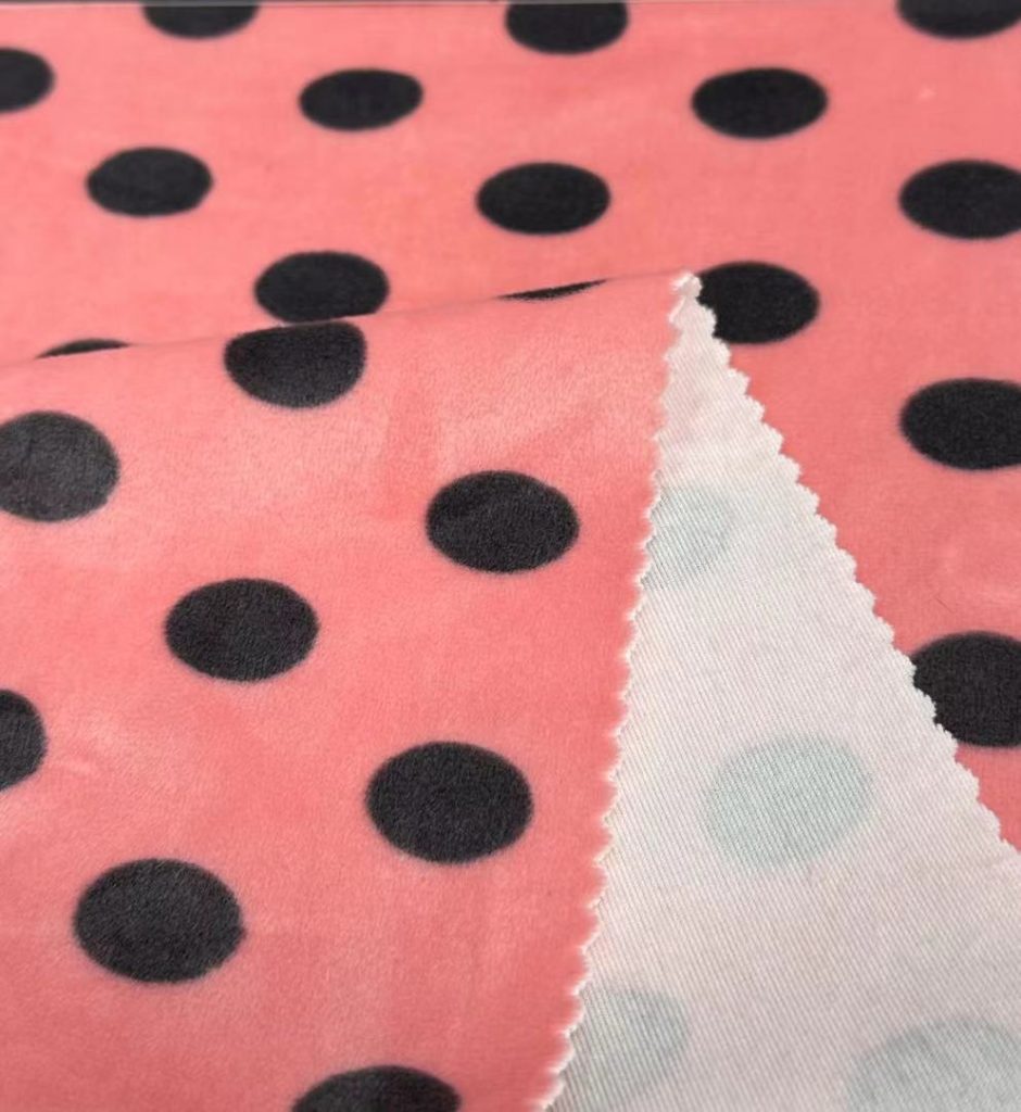 Hangzhou Kangman Textile Co., Ltd.Single-sided Polyester Spandex Polka Dot Fabric