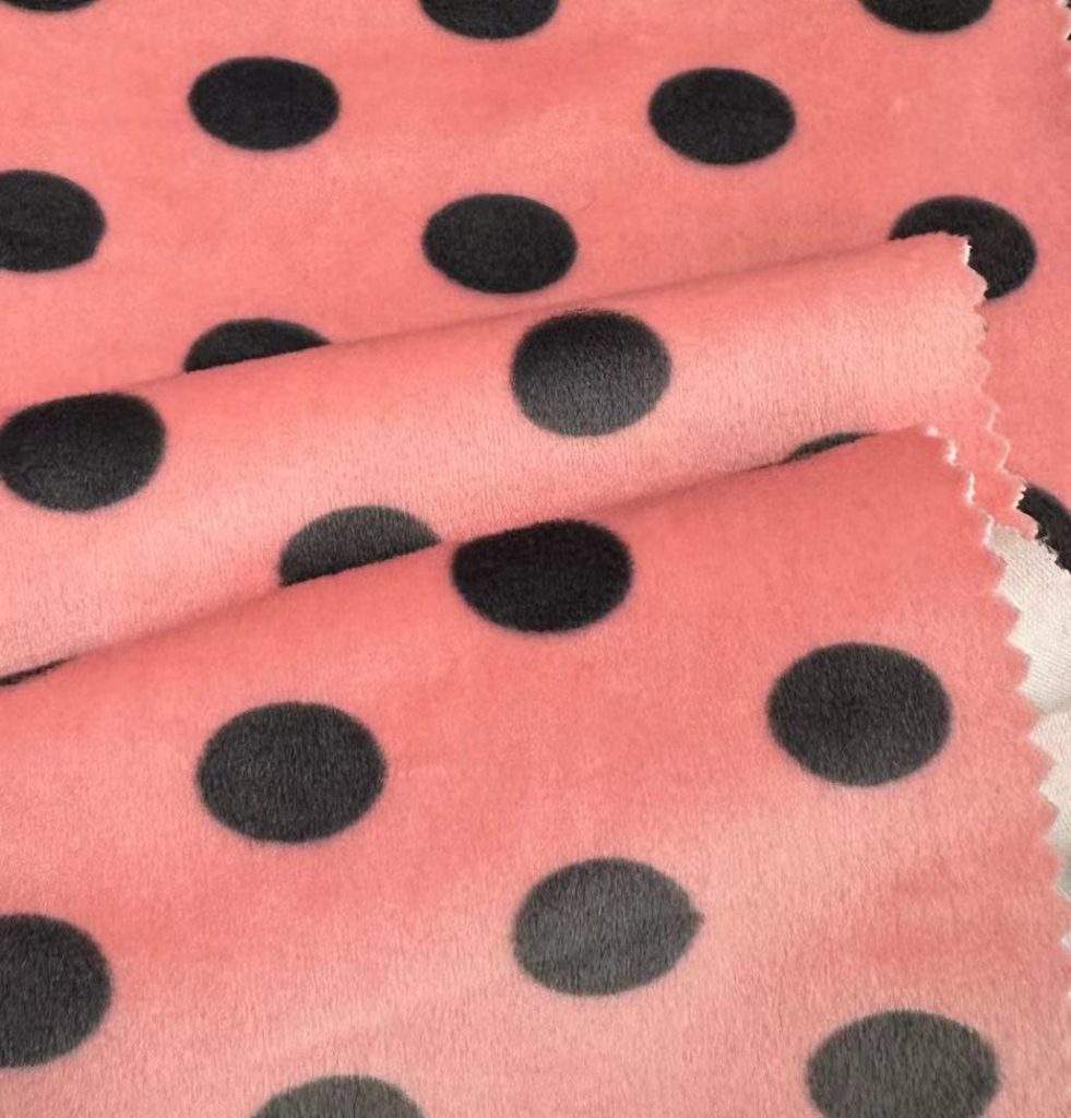 Hangzhou Kangman Textile Co., Ltd.Single-sided Polyester Spandex Polka Dot Fabric