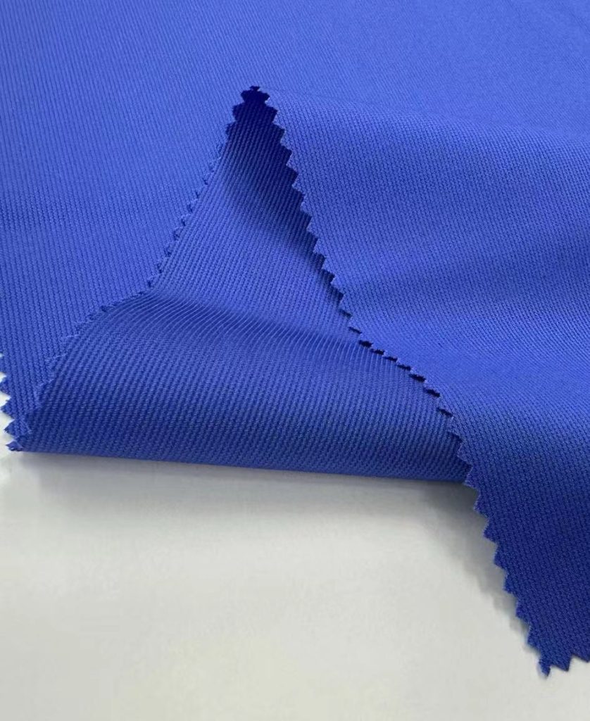 Hangzhou Kangman Textile Co., Ltd.Blue Stretch Striped Crepe Fabric