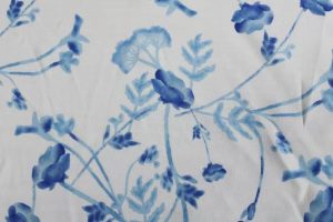 Single Sided Printed Lotus Pattern Fabric for Usual Wear