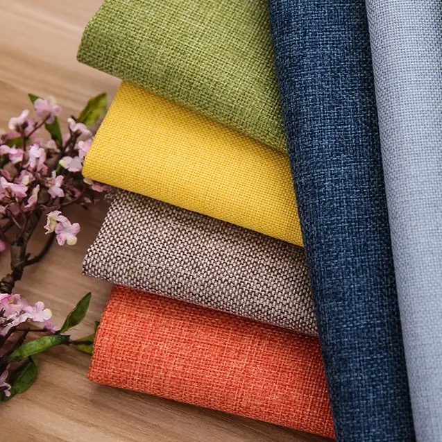 70% Rayon 30% Linen Plain Solid Color Coated Fabric