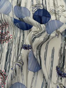 Silk Stretch Twill Printed Fabric