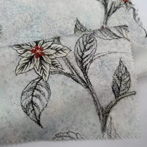 Twill Printed Silk Fabric