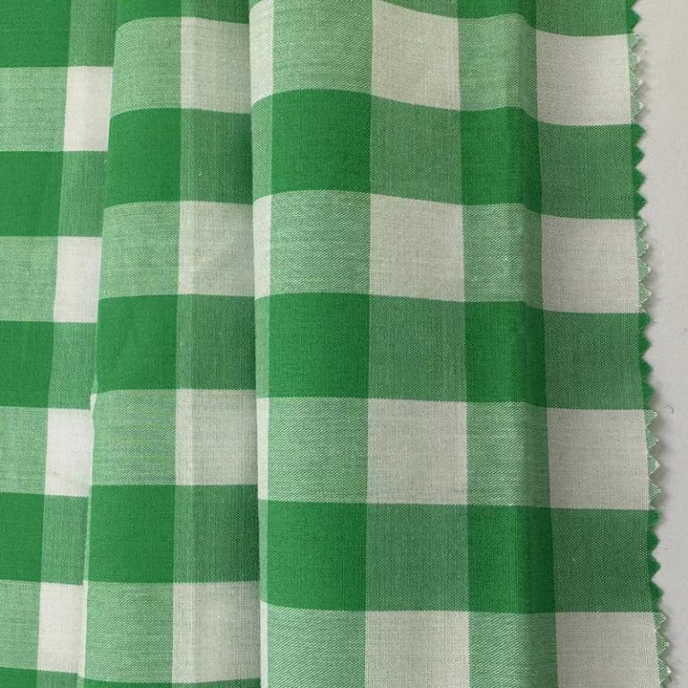 Yarn Dyed Cotton Check Shirt Fabric